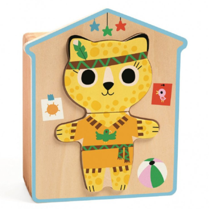 DJECO Puzzle - skládání Veselé kočičky