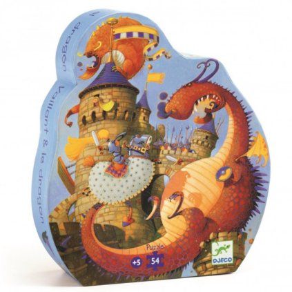 DJECO Puzzle Dračí bitva - 54 pcs