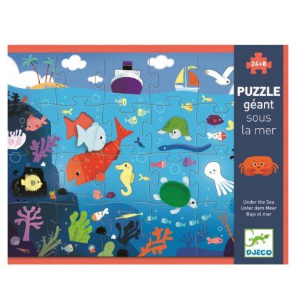 DJECO Velké puzzle Moře - 24 pcs
