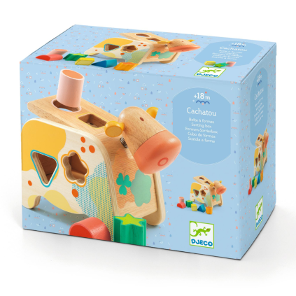 DJECO Inserting shapes Cow