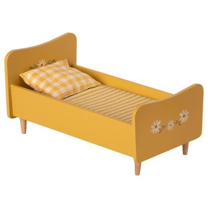 97009 maileg drevena postylka mini zluta