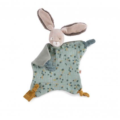MOULIN ROTY Mazlící ubrousek zajíček Sage