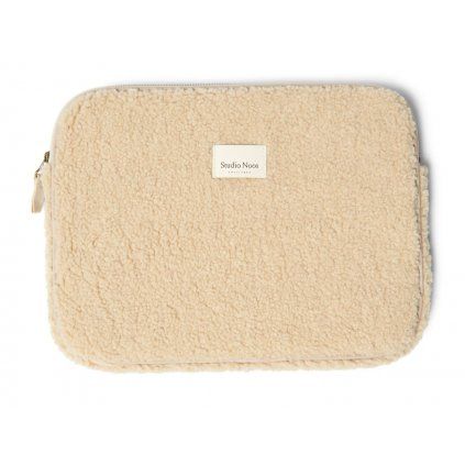 STUDIO NOOS Obal na notebook - Ecru Teddy