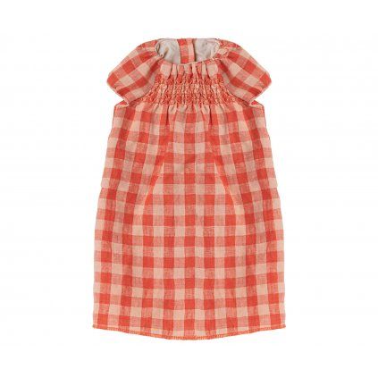 MAILEG Plaid bunny dress - size 5