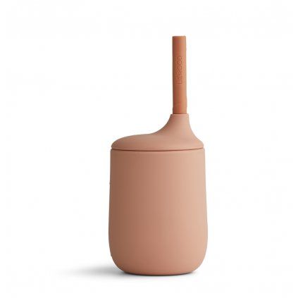 LIEWOOD Hrneček s brčkem Ellis - Dark rose/terracotta mix