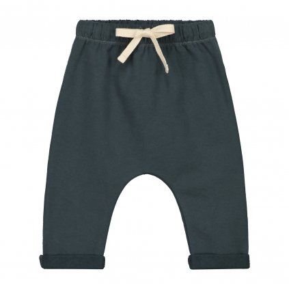 GRAY LABEL Tepláčky pro miminko GOTS / Blue Grey