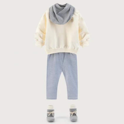 GRAY LABEL Mikina pro miminka GOTS - Cream