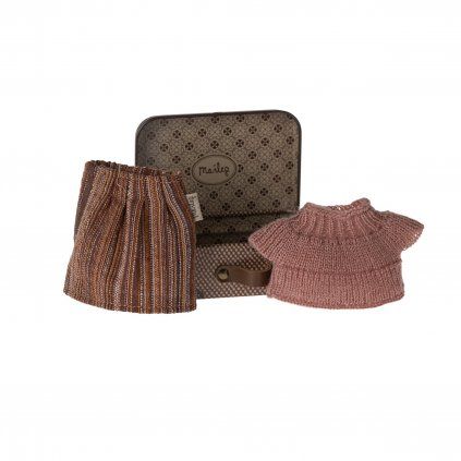 MAILEG Clothes for the mouse in the suitcase - Blouse with skirt - Grandma