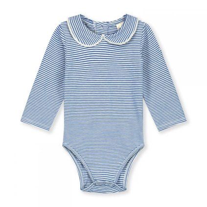 GRAY LABEL Baby overálek s límečkem GOTS - Blue Moon / Cream
