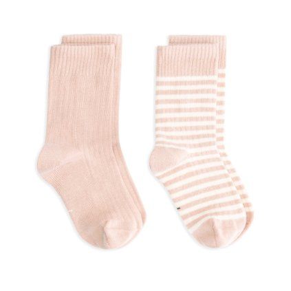 GRAY LABEL Set ponožek GOTS - faded pink - Cream