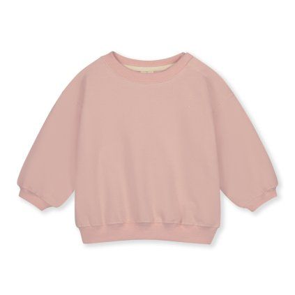 GRAY LABEL Mikina pro miminka GOTS - Faded Pink