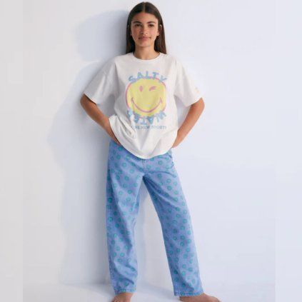 THE NEW SOCIETY Džíny Smiley - Light Blue