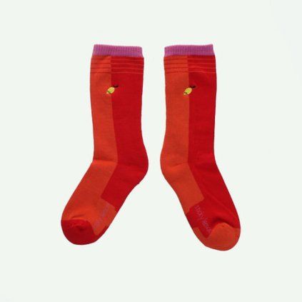 STICKY LEMON Ponožky better together - rugby red