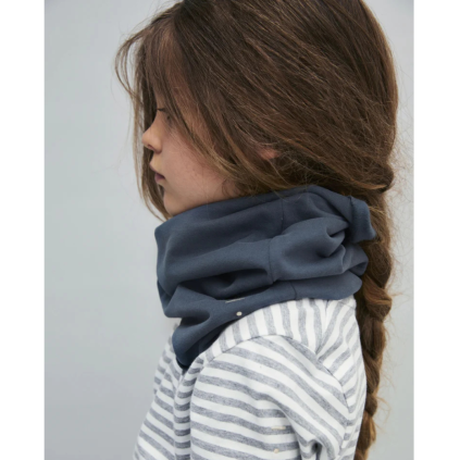 GRAY LABEL Šátek Endless GOTS -  Blue Grey