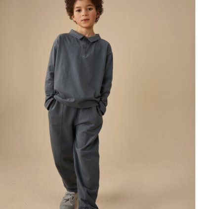 GRAY LABEL Tepláky GOTS - Blue Grey