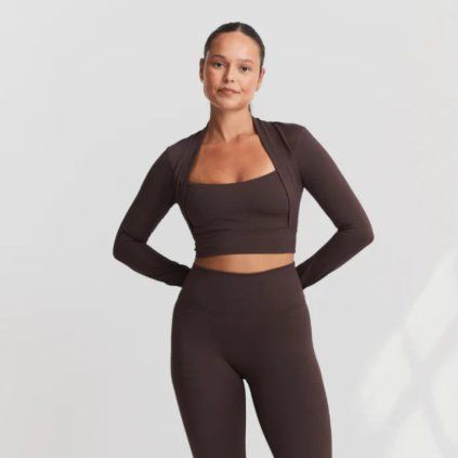 SISTERLY TRIBE Bolero Top - Espresso