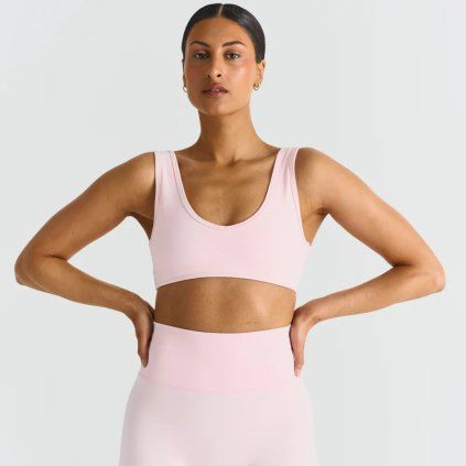 SISTERLY TRIBE Sportovní podprsenka V-Neck - Ballet Slipper