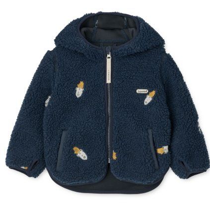 LIEWOOD Bundička Mara Pile s oušky - Classic navy / Embroidery