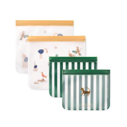 LIEWOOD Sáčky na potraviny znovupoužitelné 4-Pack -  All together / Sandy