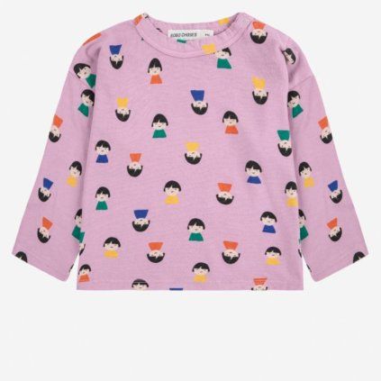 BOBO CHOSES Tričko Game Pawns all over - LAVENDER