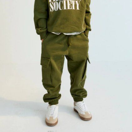 THE NEW SOCIETY Kalhoty Cargo - Hidden Forest