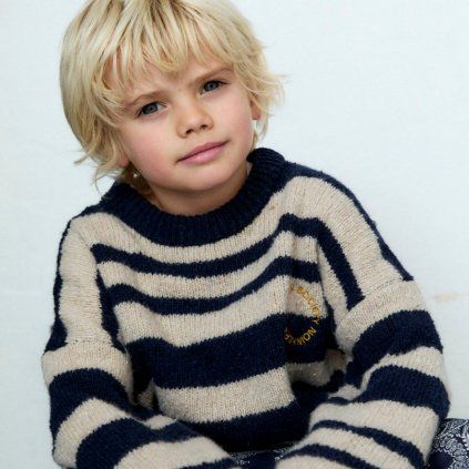 THE NEW SOCIETY Svetr Jorge Jumper - Infinite Navy