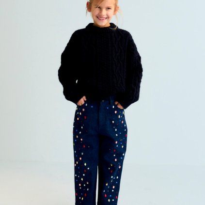 THE NEW SOCIETY Kalhoty Mia - Blue Denim
