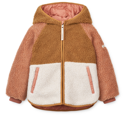 LIEWOOD Oboustraná bunda Jackson Reversible - Tuscany rose mix