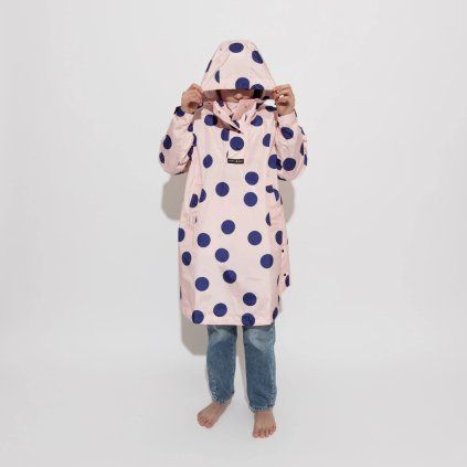 VIVI MARI Dětský kabát do deště Dots powder/blue