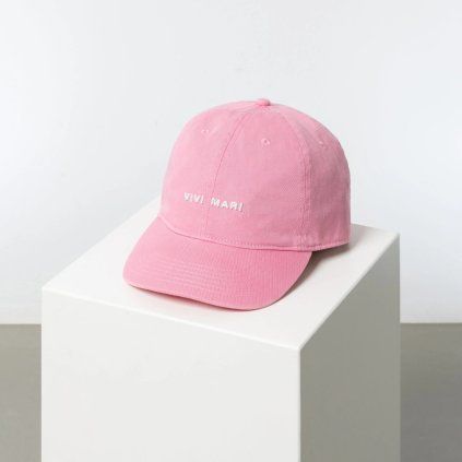 VIVI MARI Kšiltovka solid soft pink/white