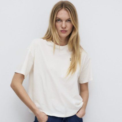 THE NEW SOCIETY Dámské tričko Mariana- Moonlight White