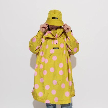 VIVI MARI Dětský kabát do deště Dots Citrus/rosé