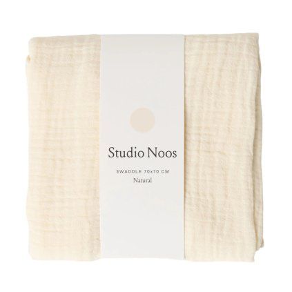 STUDIO NOOS Mušelínová plena Beige 70 x 70