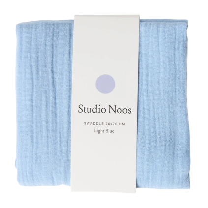 STUDIO NOOS Mušelínová plena Light Blue 70 x 70