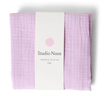 STUDIO NOOS Mušelínová plena Purple 70 x 70