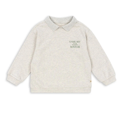 KONGES SLOJD Polokošile SPOTTY - OFF WHITE MELANGE