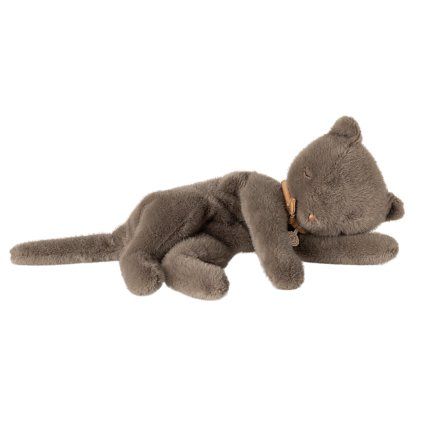 MAILEG Spící hebká kočička - medium Grey S25
