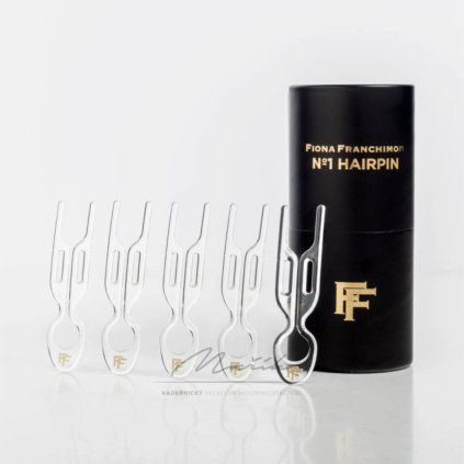 FIONA FRANCHIMON Sada pěti vlasových spon - NO.1 Hairpin - Transparent 5