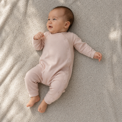 GRAY LABEL Overal for babies GOTS - Faded Pink