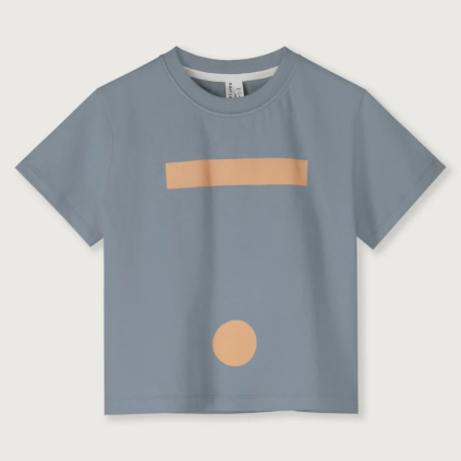 GRAY LABEL Triko Oversize GOTS - Stone Grey - Melon
