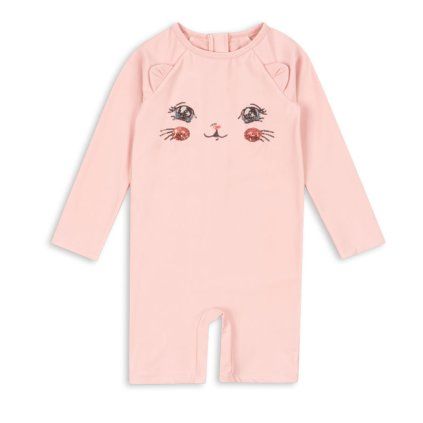KONGES SLOJD Plavecký overal  KITTY -  POWDER PINK