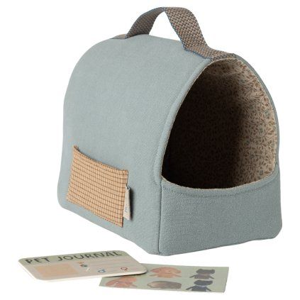 MAILEG Přepravka pro mazlíčka - Dusty blue S26
