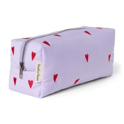 STUDIO NOOS Pouzdro Puffy - Purple Heartsnoss (90)