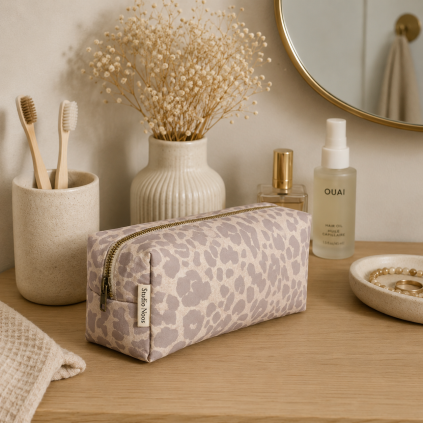 STUDIO NOOS Pouzdro  Puffy - Cream Leopard