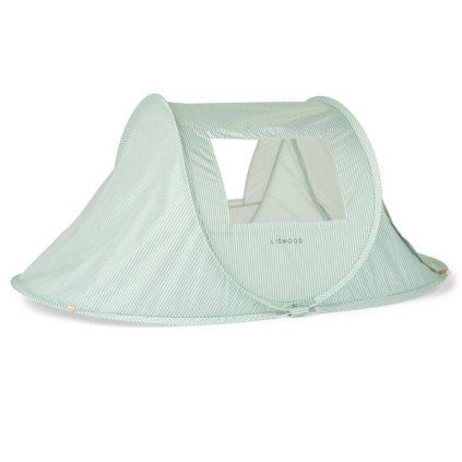 LIEWOOD Plážový pop-up stan Bjork - Peppermint / creme de la creme