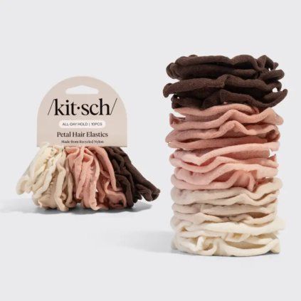 KITSCH Květinové gumičky - Blush