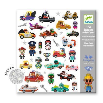 DJECO Samolepky Crazy Motors