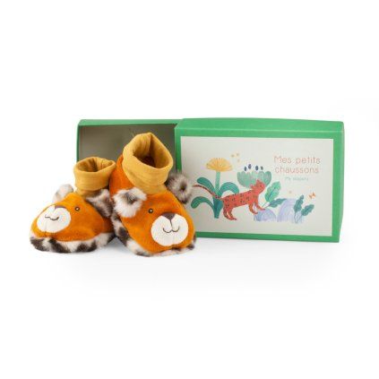 MOULIN ROTY Dětské bačkůrky Leopard Taïgo