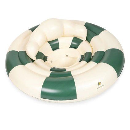 KONGES SLOJD Baby kruh do vody - GREEN STRIPE