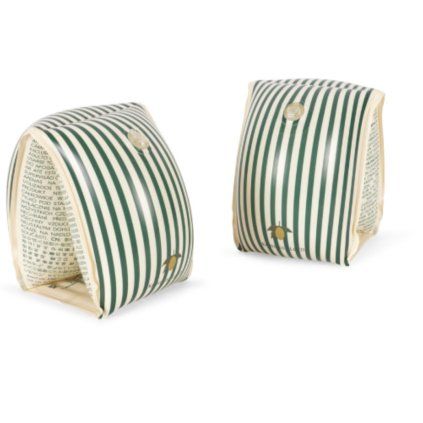 KONGES SLOJD Nafukovací rukávky - GREEN STRIPE